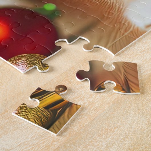 Schattigee kittens met Sinterklaas en rendieren pe Legpuzzel (Zijkant)