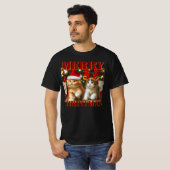 Schattigee kittens met Sinterklaas en rendieren pe T-shirt (Voorkant volledig)