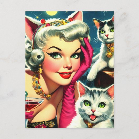Schattigee Kittens Pin-up Briefkaart (Voorkant)