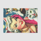 Schattigee Kittens Pin-up Tissuepapier (Voorkant)