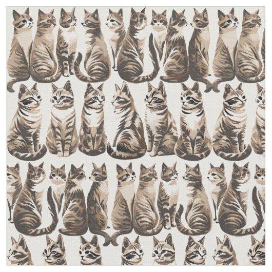 Schattigee  kittens stof (Close Up)