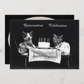 Schattigee Kittens Verjaardagsfeest Kaart (Voorkant / Achterkant)