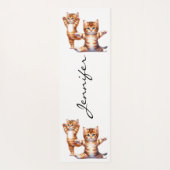 Schattigee Kittens Yoga Mat (Achterkant)