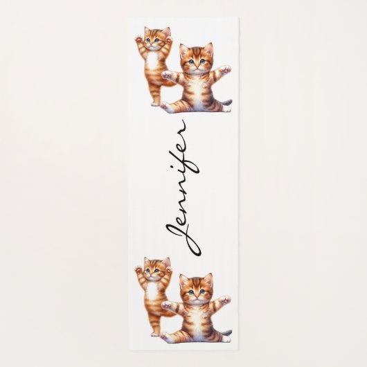 Schattigee Kittens Yoga Mat (Achterkant)