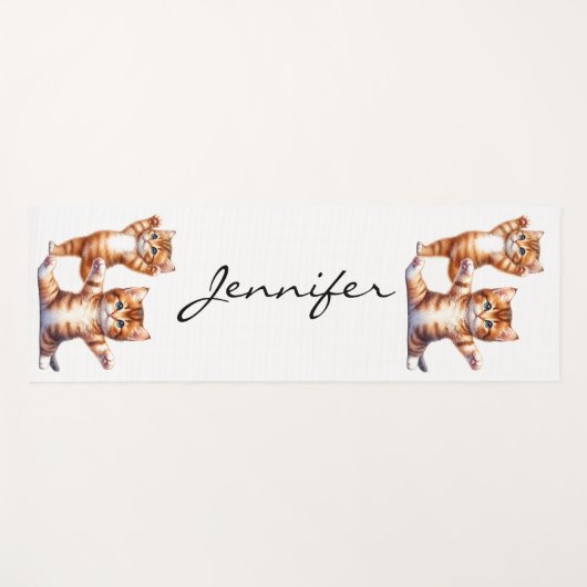Schattigee Kittens Yoga Mat (Voorkant (horizontaal))