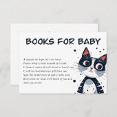 Schattigee Kitty Cat Baby shower Behuizing Kaart (Voorkant / Achterkant)