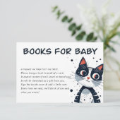 Schattigee Kitty Cat Baby shower Behuizing Kaart (Staand voorkant)