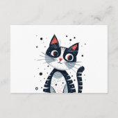 Schattigee Kitty Cat Baby shower Behuizing Kaart (Achterkant)