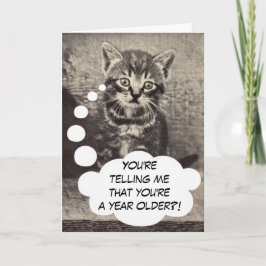 Schattigee Kitty Cat Kitten Happy Birthday Pussyca Kaart