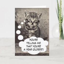Schattigee Kitty Cat Kitten Happy Birthday Pussyca Kaart