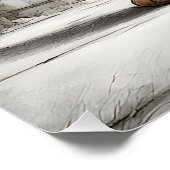 Schattigee Kitty Cat Out voor een wandeling Perfect Poster (Hoek)