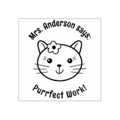 Schattigee Kitty Cat Teacher Reward Rubberstempel (Afrduk)