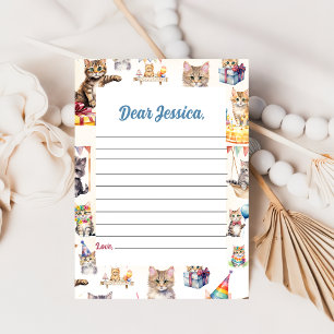 Schattigee Kitty Cat Time Capsule Opmerking Berich Kaart