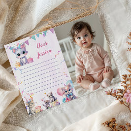 Schattigee Kitty Cat Time Capsule Opmerking Berich Kaart