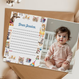 Schattigee Kitty Cat Time Capsule Opmerking Berich Kaart