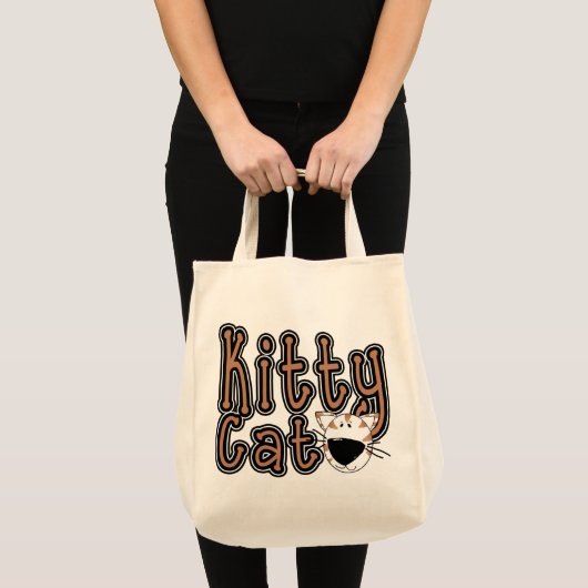 Schattigee Kitty Cat Tshirts en Cadeaus Tote Bag (Voorkant (product))