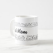 Schattigee Kitty Cats Kat Mama Monogram Koffiemok (Voorkant links)