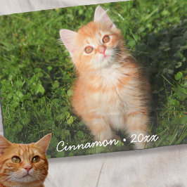Schattigee kitty kat gepersonaliseerde huisdier fo fleece deken