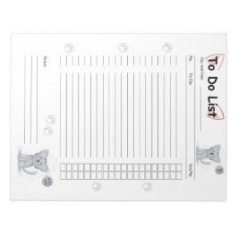 Schattigee kitty kat om te doen lijst bekleed Noti Notitieblok