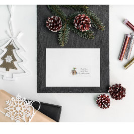 Schattigee Kiwi Bird in Christmas Elf Pet, op maat Etiket