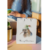 Schattigee Kiwi Bird in Christmas Elf Pet, op maat Medium Cadeauzakje