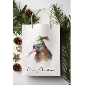 Schattigee Kiwi Bird in Christmas Elf Pet, op maat Medium Cadeauzakje