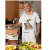 Schattigee Kiwi Bird in Christmas Elf Pet, op maat Schort