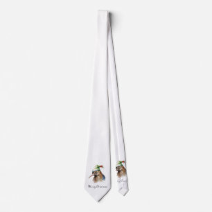 Schattigee Kiwi Bird in Christmas Elf Pet, op maat Stropdas