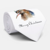 Schattigee Kiwi Bird in Christmas Elf Pet, op maat Stropdas (Opgerold)
