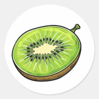 Schattigee Kiwi Fruit Sticker - Fris en Fun!