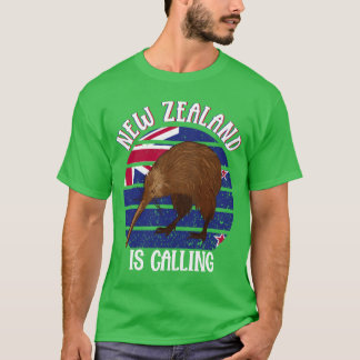 Schattigee Kiwi Vogel Nieuw-ZeelandReizen vrienden T-shirt
