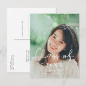 Schattigee Klasse van 2025 afstuderen foto Briefkaart (Voorkant / Achterkant)