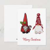 Schattigee klassieke Gnomes kerst Feestdagenkaart (Voorkant / Achterkant)