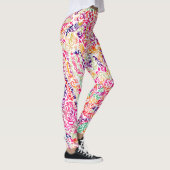 Schattigee klassieke kleurrijke bloemmotief leggin leggings (Rechts)