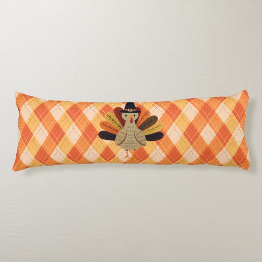 Schattigee, klassieke /  Thanksgiving Turkije Lichaamskussen (Voorkant)
