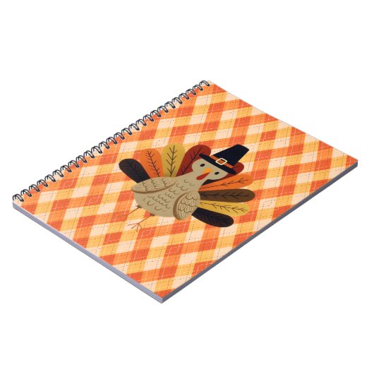 Schattigee, klassieke / Thanksgiving Turkije Notitieboek (Linkerzijde)