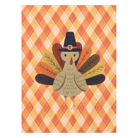 Schattigee, klassieke /  Thanksgiving Turkije Tafelkleed (Voorkant)