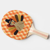 Schattigee, klassieke /  Thanksgiving Turkije Tafeltennisbatje (Zijkant)