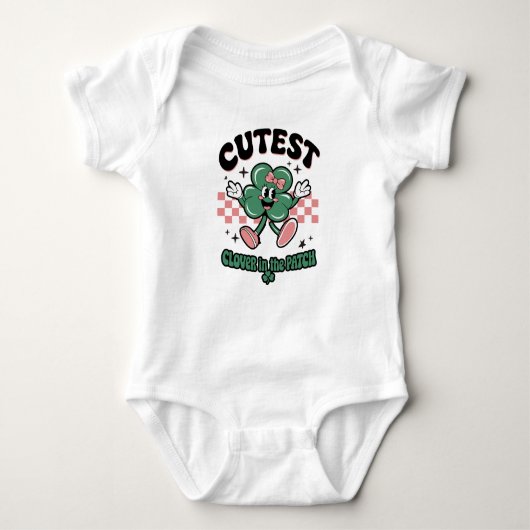 Schattigee klaver | 1e St. Patrick's Day Romper (Voorkant)