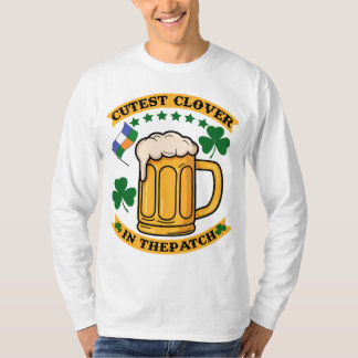 Schattigee Klaver Beer Mok St. Patrick's Day Desig T-shirt