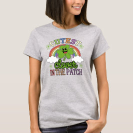 Schattigee klaver regenboog St.atrick's Day T-shirt