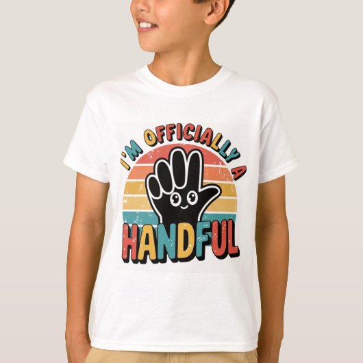 Schattigee Kleding Voor Jongen Meisje 5e Verjaarda T-shirt (Voorkant)