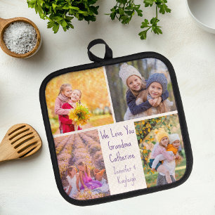 Schattigee kleindochters Foto Custom oma Gift Pannenlap