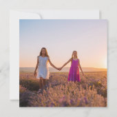 Schattigee kleindochters Foto's Aangepaste oma Ver Kaart (Achterkant)