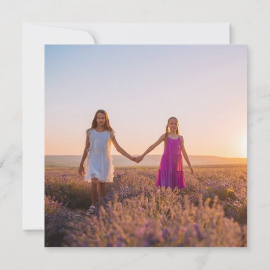 Schattigee kleindochters Foto's Aangepaste oma Ver Kaart (Achterkant)