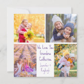 Schattigee kleindochters Foto's Aangepaste oma Ver Kaart (Voorkant)