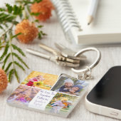 Schattigee kleindochters foto's We houden van je o Sleutelhanger (Voorkant Rechts)