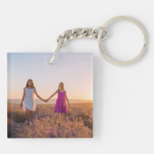 Schattigee kleindochters foto's We houden van je o Sleutelhanger (Achterkant)