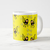 Schattigee kleine aap en bananen grote koffiekop (Voorkant rechts)