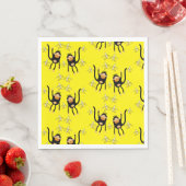 Schattigee kleine aap en bananen servet (Insitu)